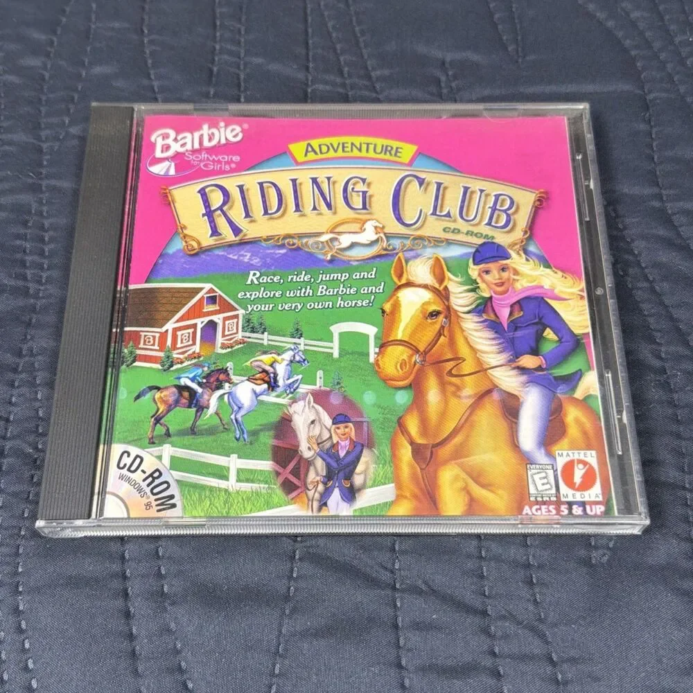 Barbie Riding Club PC CD-ROM Game Complete w/ Jewel Case Windows 95/98 Mattel